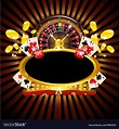 Casino vector image on VectorStock | Casino, Roulette wheel, Casino ...