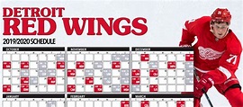 Printable Red Wings Schedule