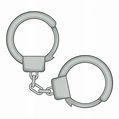 Handcuffs icon, cartoon style 15222845 Vector Art at Vecteezy