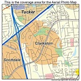 Aerial Photography Map of Clarkston, GA Georgia