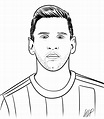 Dibujo 01 de Lionel Messi para colorear