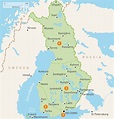 Map of Finland | 1 Helsinki | 2 The Southwest | 3 The Lake Region | 4 ...