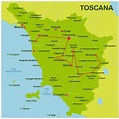 Mapa De La Toscana Pueblos - Mapa Europa