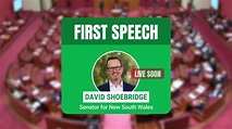 First Speech - David Shoebridge - Greens Senator for NSW | First speech ...