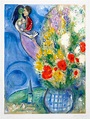 Marc Chagall, Les Coquelicots (Red Poppies), 1949, Lithograph (S)