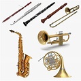 Wind musical instruments 4 model - TurboSquid 1345088