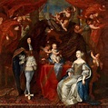 Portrait of Charles Emmanuel II, Duke of Savoy with his son and wife ...