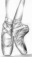Hand drawn pointe shoes!! in 2020 | Ballet drawings, Dancing drawings ...