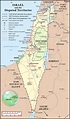 Large detailed political and administrative map of Israel with disputed ...