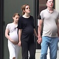 pregnant emma watson at the hospital holding a baby | Stable Diffusion