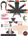 Nezuko Kamado Anime Paper Paper Doll Template Anime Crafts | Images and ...