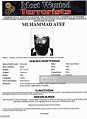 Terrorist Muhammad Atef pictured on FBI Most Wanted poster, an... News ...