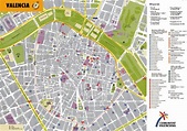 Large detailed tourist map of Valencia downtown | Vidiani.com | Maps of ...