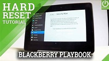 How to Hard Reset BLACKBERRY PlayBook - Wipe Data in BLACKBERRY - YouTube