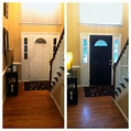 Black interior front door before and after pic Interior Front Door ...