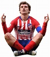 Antoine Griezmann Atlético Madrid football render - FootyRenders