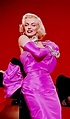 Marilyn In Her Famous Pink Dress | Marilyn monroe pink dress, Marilyn ...