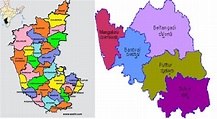 Map of Karnataka state and Figure 2: Map of Dakshina Kannada district ...