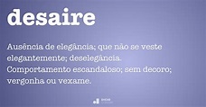 Desaire - Dicio, Dicionário Online de Português