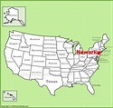 Newark location on the U.S. Map - Ontheworldmap.com