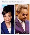 Lori Lightfoot. Before and after her possession. : r/ConservativeMemes