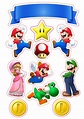 Super Mario Cake Topper Printable - Printable Templates