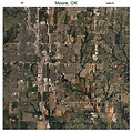 Aerial Photography Map of Moore, OK Oklahoma