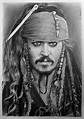 Pencil Drawing Johnny Depp Karakalem | Jack sparrow drawing, Sparrow ...