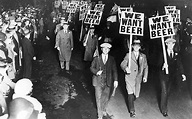 Protesters march during prohibition. Chicago 1920's. [1440x902] : r ...