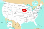 Map of Iowa | State Map of USA