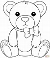Teddy Bear coloring page | Free Printable Coloring Pages