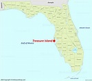 Treasure Island Map | Florida, U.S. | Detailed Maps of Treasure Island