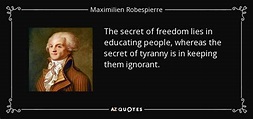 TOP 25 QUOTES BY MAXIMILIEN ROBESPIERRE | A-Z Quotes