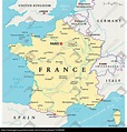 karte von frankreich mit städten Frankreich politische karte