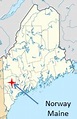 Maps for Norway, Maine