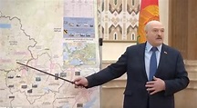 Kriegsstrategie im TV - Das Rätsel um Lukaschenkos Kriegs-Karte ...