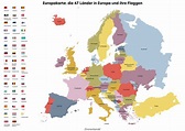 Europakarte: die 47 Länder in Europa (mit Karte)