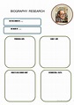 Biography Research Worksheet - Free Esl Printable Worksheets Made ...