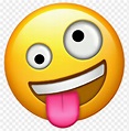 Download Crazy Sticker New Crazy Face Emoji Png Free Png Images - Riset