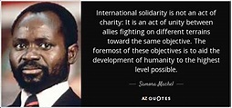 TOP 11 QUOTES BY SAMORA MACHEL | A-Z Quotes