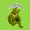 Its not easy being green kermit the frog Poster Painting by Gray ...