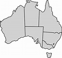 Blank Australia map - Simple map of Australia (Australia and New ...
