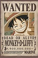 One Piece Wanted Dead Or Alive