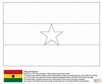 Ghana Flag coloring page | Free Printable Coloring Pages