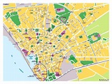 Large tourist map of Faro | Faro | Portugal | Europe | Mapsland | Maps ...