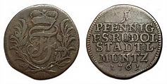 1 Pfennig - John Frederick - Schwarzburgo-Rudolstadt – Numista