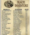 List Of African American Inventors Printable