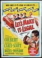LET'S MAKE IT LEGAL Original One sheet Movie Poster MARILYN MONROE ...