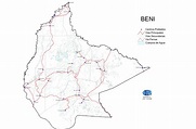 Carreteras del Departamento del Beni - Tamaño completo | Gifex