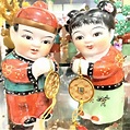 Feng Shui Display Lucky Charm - Happy Chinese Couple / Double Happiness